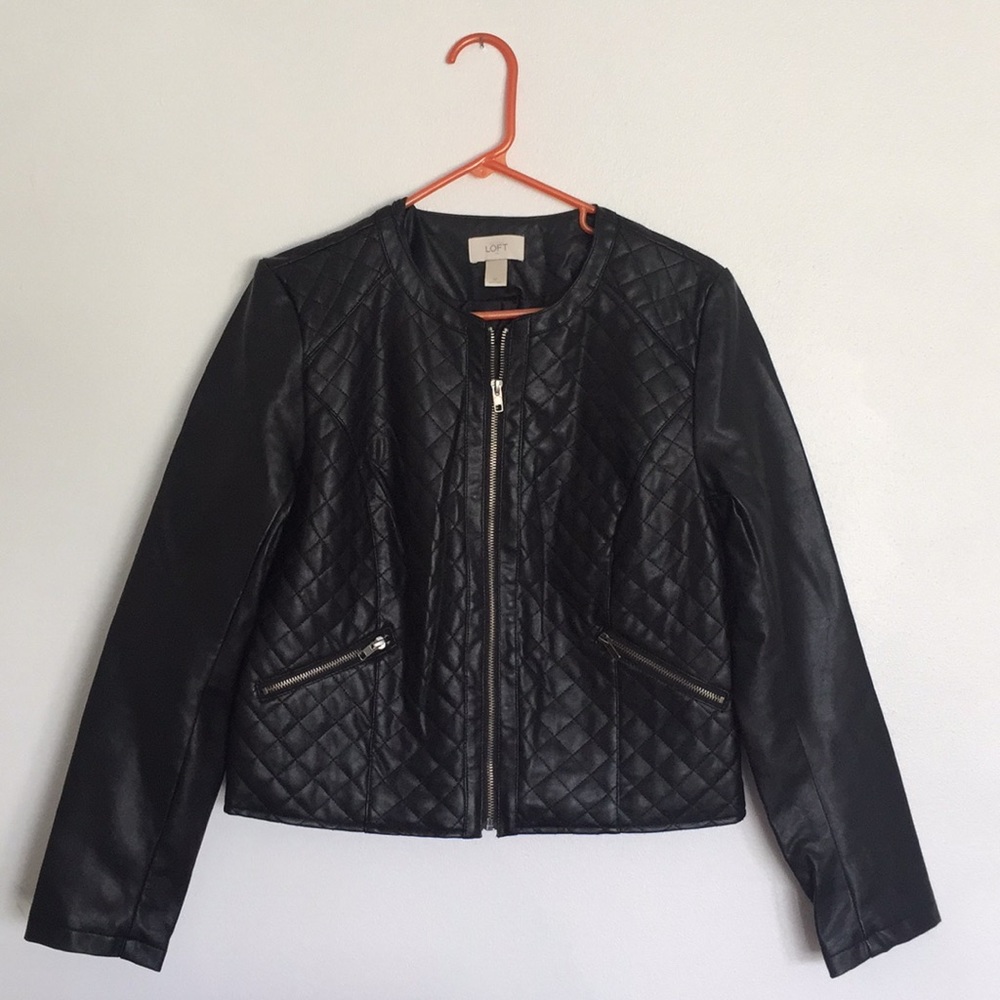 Loft Faux Leather Jacket
